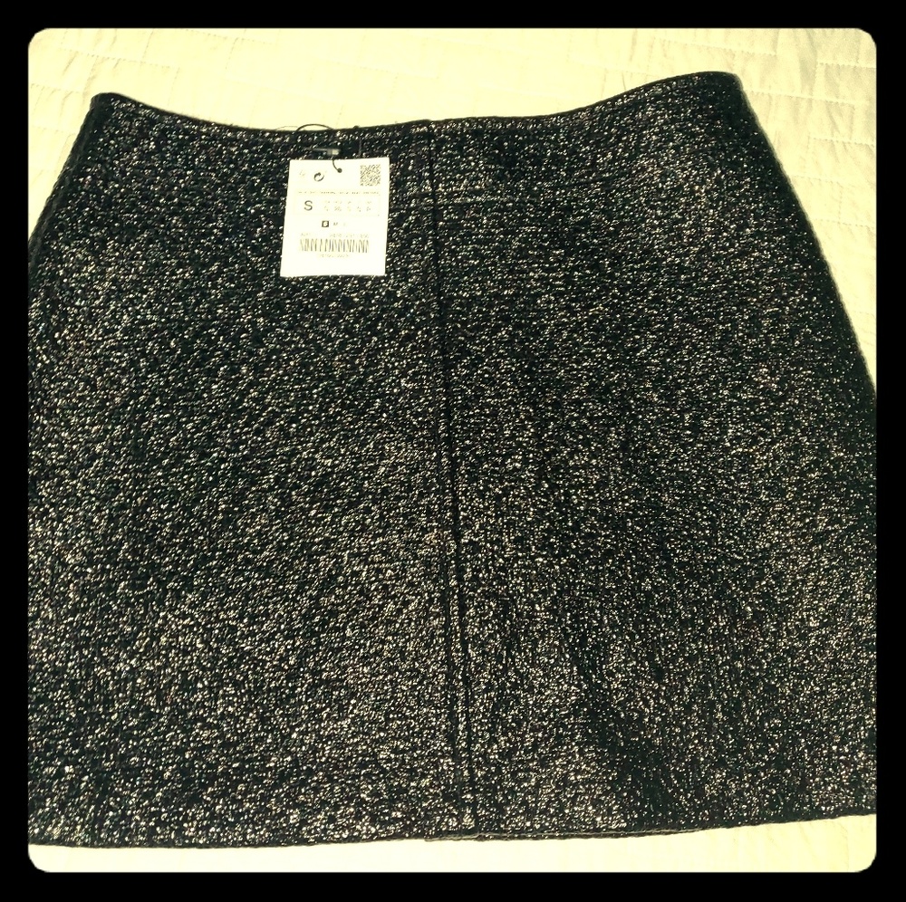 Zara faux leather mini skirt